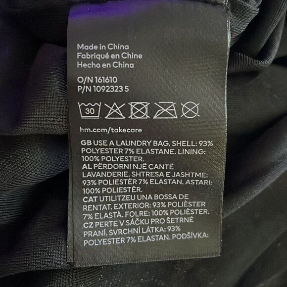 H&M black and silver Short Sequined Dress | size M | NWT - Picture 6 of 9